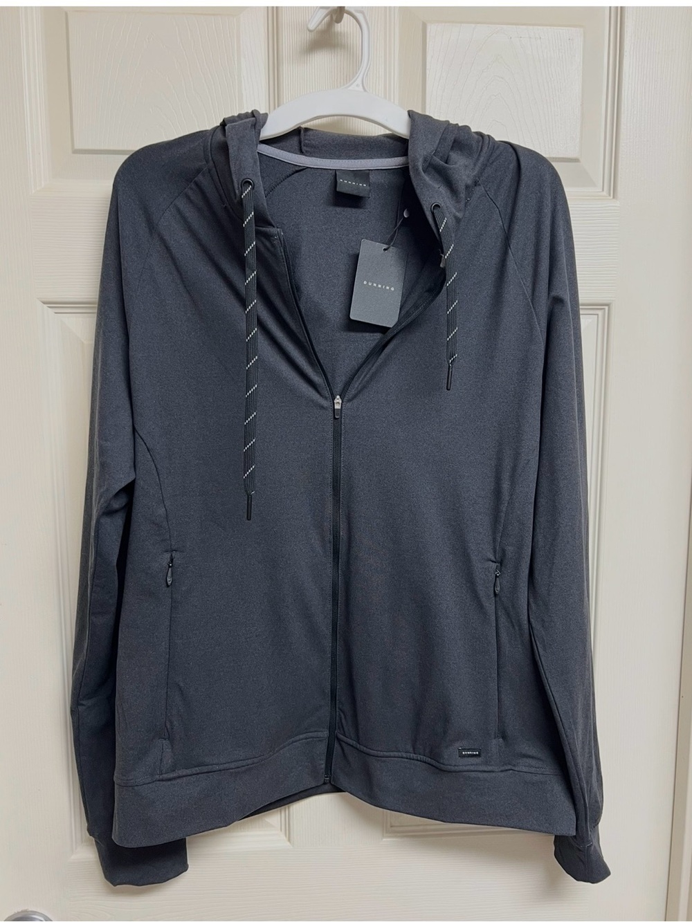 New Dunning Sportswear Men’s Sz M Full Zip Performance Hooded Jacket